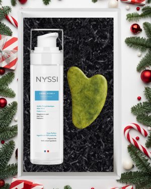 Coffret cadeau Crème Hydra+ rechargeable – Gua Sha offert