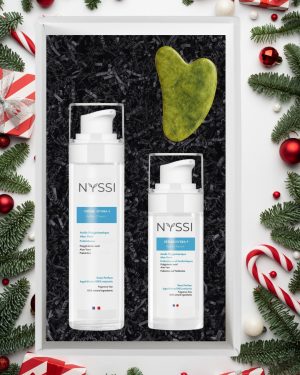 Coffret cadeau Rituel Hydra+ rechargeable – Sérum, Crème & Gua Sha offert